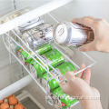 Refrigerator can roll storage rack double deck